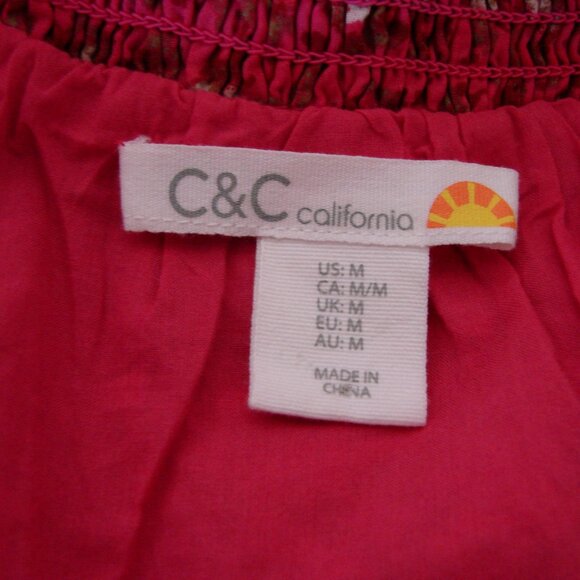 Floral Boho Babydoll Maxi Dress Pink Sweetheart Neckline Sleeveless Medium - Picture 3 of 15